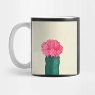 Pink Plaid Cactus Mug